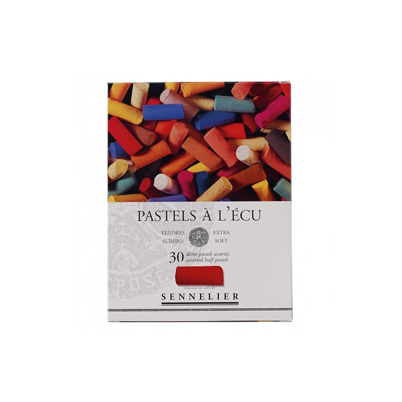 Sennelier dry pastels 30 colors of basic halves