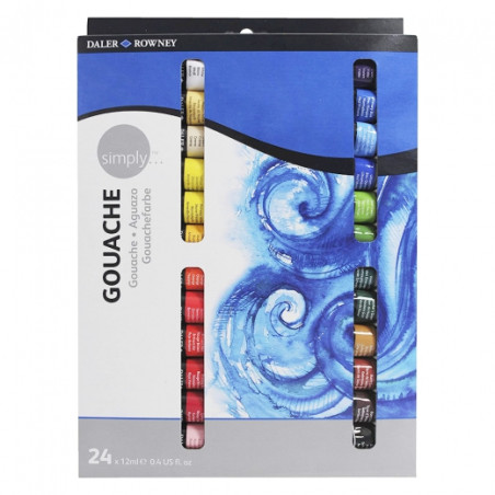 Daler Rowney simply set of gouache 24x12ml