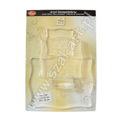 Set of 3 acrylic blocks Viva Decor for stamps - szal art - sklep plast