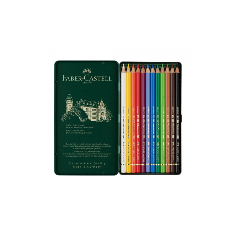 Faber-Castell polychromos set of 12 crayons