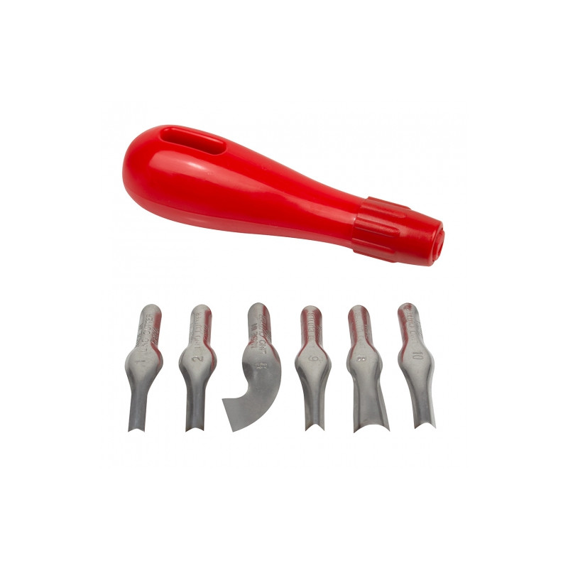 Set for linocut - 6 chisel