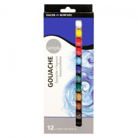 Daler Rowney simply set of gouache 12x12ml
