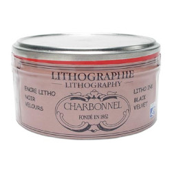 Lithograph ink in charbonnel paste - black velvet - 250g