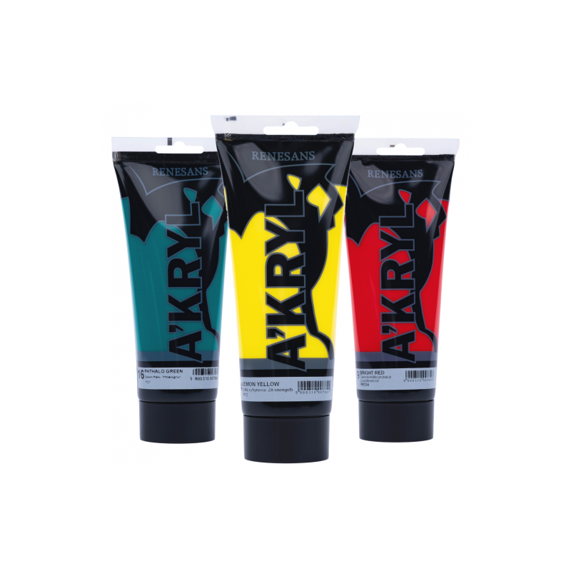 Renesans akryl farby akrylowe 200ml - sklep plastyczny - szał dla plas