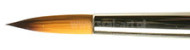 Series 1001R - brush gold synthetic round, long handle