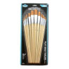 The set of 12 brushes ROYAL series RL9603 golden synthetic flat
