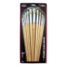 The set of 12 brushes ROYAL series RL9602 white bristles round