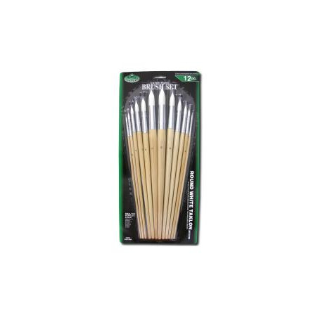 The set of 12 pbrushes ROYAL series RL9606 white synthetic round