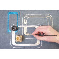 Kreul javana metallic zestaw farb do tkanin 6x20ml - Sklep plastyczny