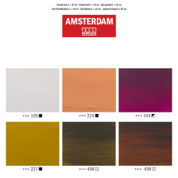 Talens Amsterdam 6x20ml portrait acrylic paint set