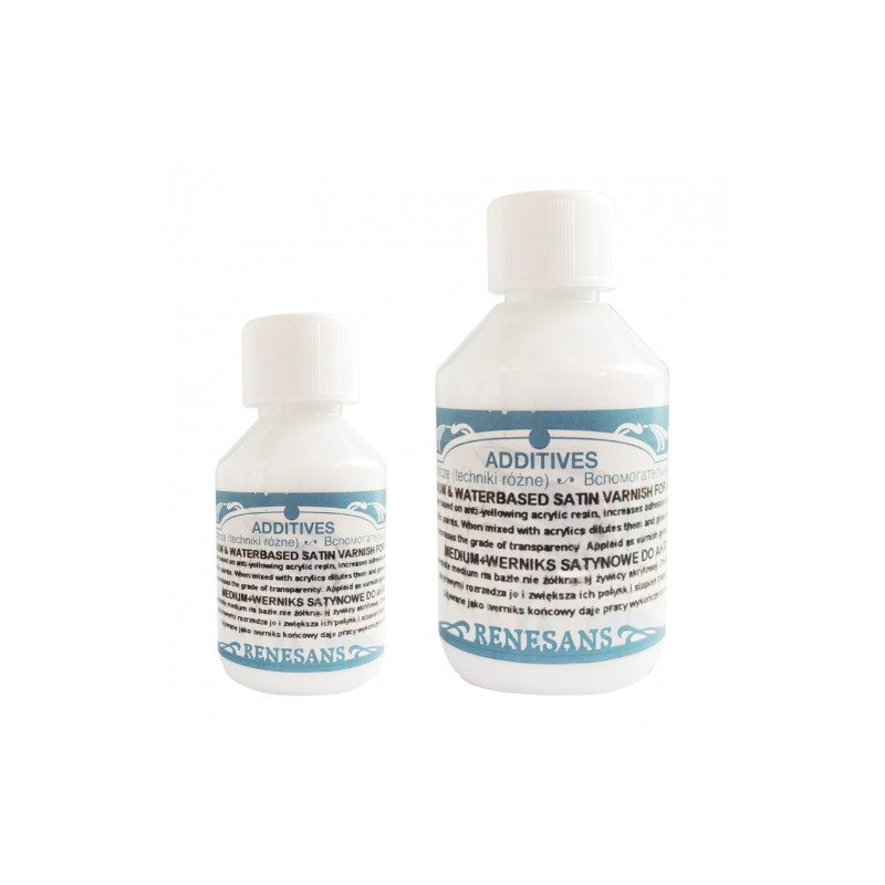 Renesans medium and satin varnish for acrylic