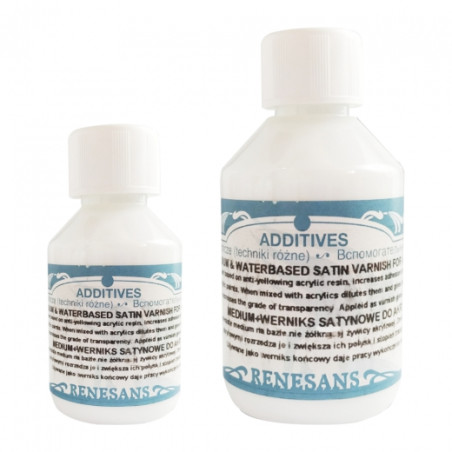 Renesans medium and satin varnish for acrylic