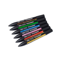 Winsor&Newton promarker mid tones zestaw 6 kolorów - sklep plastyczny