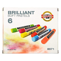 Koh-i-noor toison d'or set of 6 fluorescent dry pastels