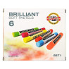 Koh-i-noor toison d'or set of 6 fluorescent dry pastels