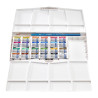 Watercolor Cotman paints painting plus 24 half pans