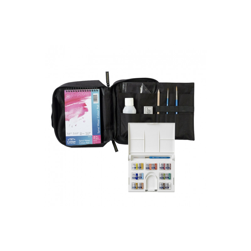 Winsor&Newton cotman travel bag farby akwarelowe 14 półkostek - sklep