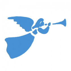 Szablony świąteczne Anioł grający - sklep plastyczny - szał dla plasty