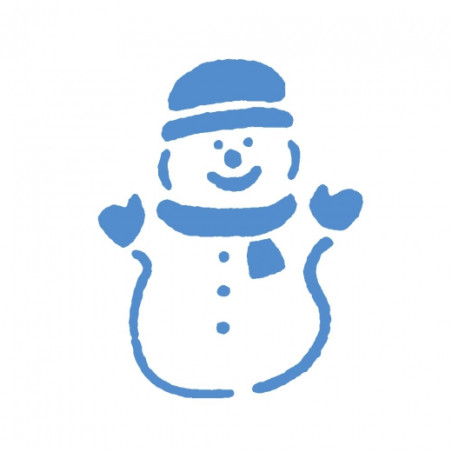 Christmas template - Snowman - sklep plastczny - szał dla plastyków