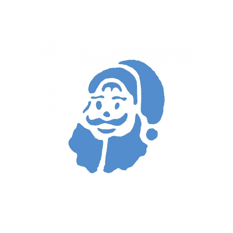 Christmas template - santa face - sklep plastyczny - szał dla plastykó