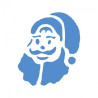 Christmas template - santa face - sklep plastyczny - szał dla plastykó