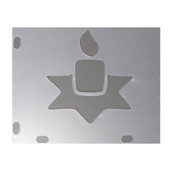 Szablony świąteczne - świeczka - sklep plastyczny - szał dla plastyków