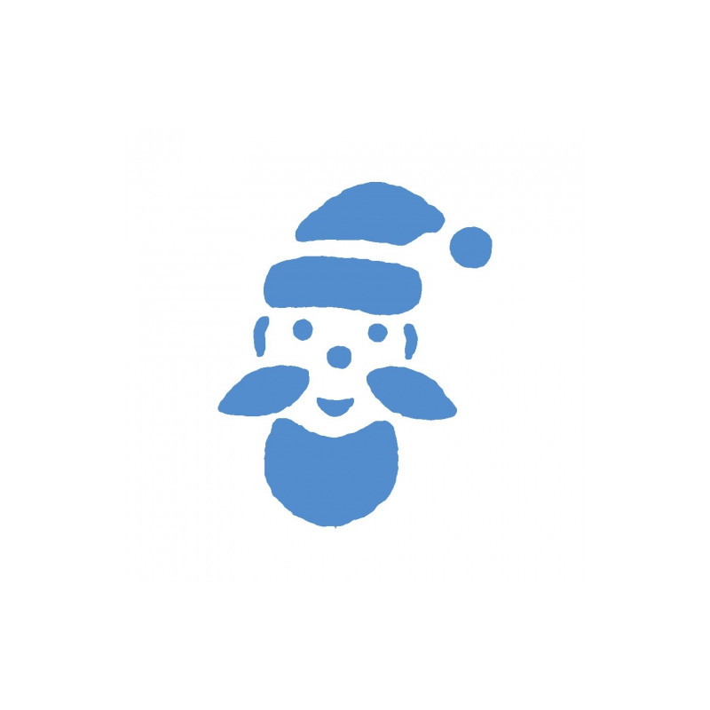 Christmas template - snowman facel - sklep plastyczny - szał dla plast