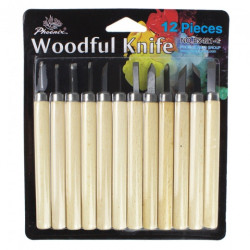 Set of linocut chisels 12 pieces - art store - craze for plastics