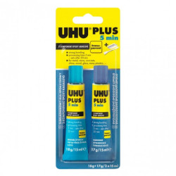 UHU plus 5min adhesive - epoxy adhesive - szal art - sklep plastyczny