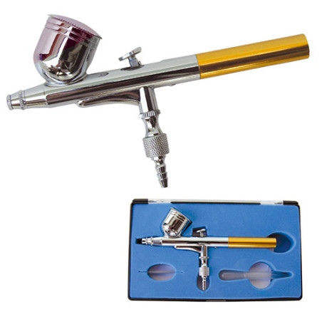 Aerograf AD-7704 - dysza 0,2mm +dysza 0,3mm - sklep plastyczny - szał