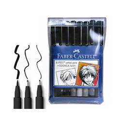 Faber-Castell pitt artist pen manga zestaw 8 pisaków - sklep plastyczn