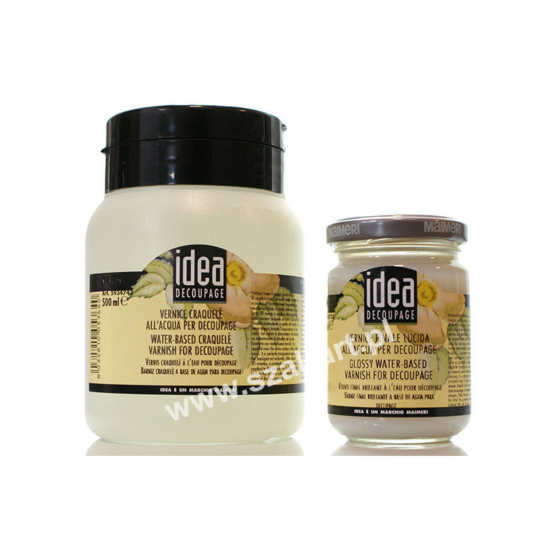 Maimeri decoupage water-based craquele varnish