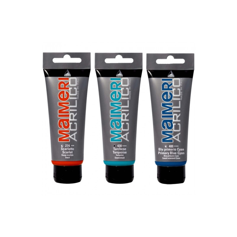 Maimeri acrilico farby akrylowe 200ml - sklep plastyczny - szał dla pl