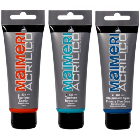 Maimeri acrilico farby akrylowe 200ml - sklep plastyczny - szał dla pl